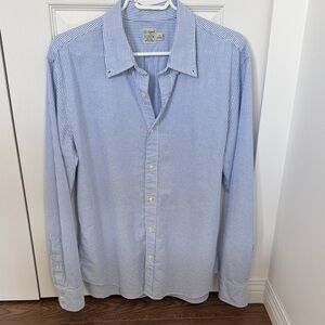 Slim Untucked Broken-in organic cotton oxford shirt J Crew